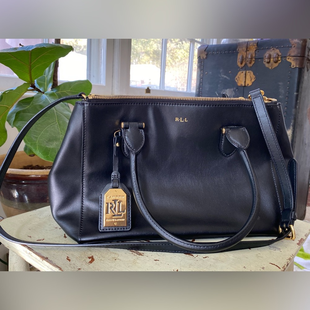 Ralph Lauren black tote bag - 3 large inside compartments